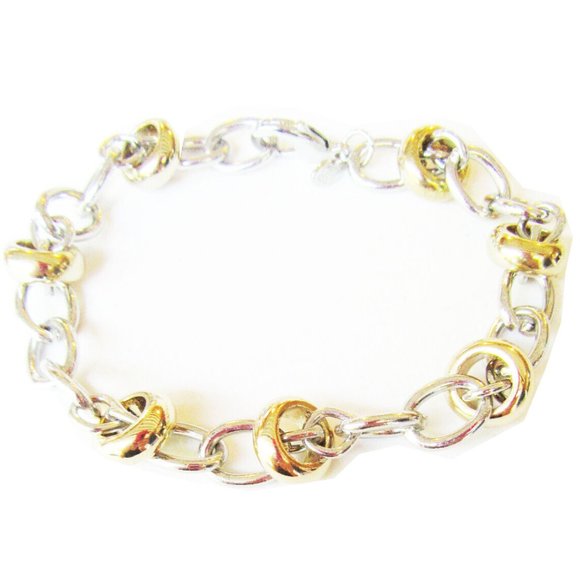 Premier Designs Jewelry Double Duty Bracelet in Silver and Gold RV$36 - Picture 1 of 4